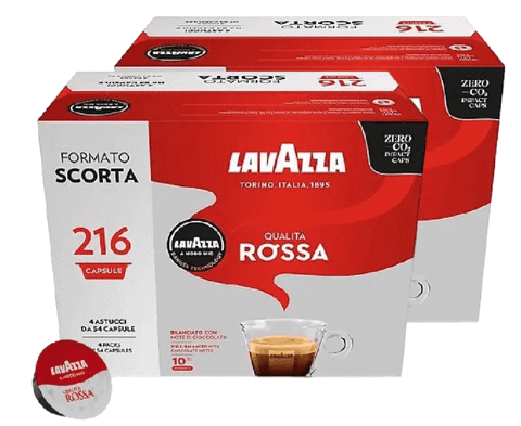LAVAZZA Qualita Rossa Capsule originali caffe per macchine da caffe a Modo Mio PACK 432pz