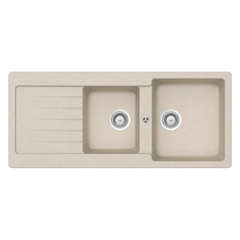 LAVELLO 116X50 2 VASCHE + GOCC.AVENA