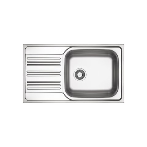LAVELLO CITY 86 cm, 1 vasca - Acciaio Inox