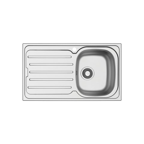 LAVELLO METROPOL 86 cm, 1 vasca - Acciaio Inox