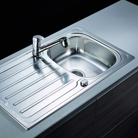LAVELLO METROPOL 86 cm, 1 vasca - Acciaio Inox