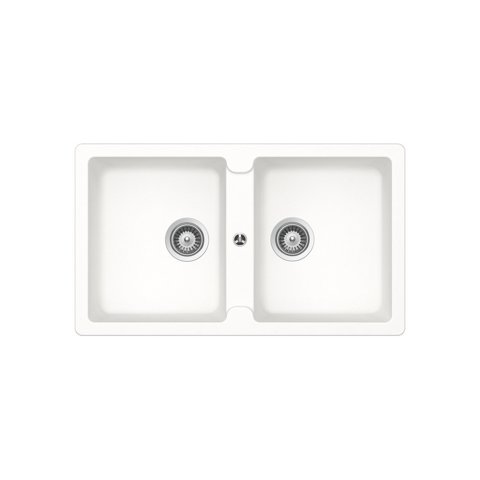 LAVELLO_86X50 2 vas.BIANCO OPACO