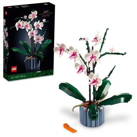 LEGO Botanicals 10311 Orchidea Modellino da Costruire con Fiori Finti e Vaso