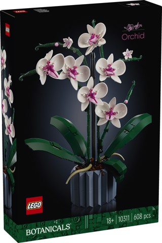LEGO Botanicals 10311 Orchidea, Set per Adulti da Collezione, Hobby Creativi, Modellino da Costruire con Fiori Finti e Vaso