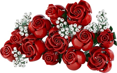 LEGO Botanicals 10328 Bouquet di Rose, Set Fiori Finti per Adulti, Idea Regalo per Donna o Uomo dalla Collezione Botanica