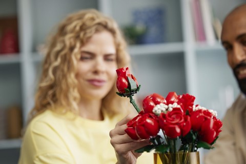 LEGO Botanicals 10328 Bouquet di Rose, Set Fiori Finti per Adulti, Idea Regalo per Donna o Uomo dalla Collezione Botanica