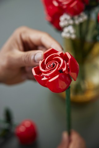LEGO Botanicals 10328 Bouquet di Rose, Set Fiori Finti per Adulti, Idea Regalo per Donna o Uomo dalla Collezione Botanica