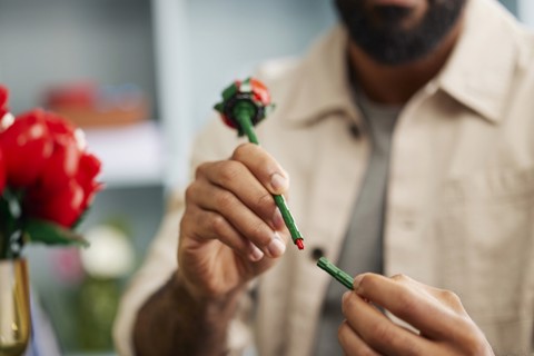 LEGO Botanicals 10328 Bouquet di Rose, Set Fiori Finti per Adulti, Idea Regalo per Donna o Uomo dalla Collezione Botanica