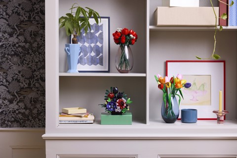 LEGO Botanicals 10328 Bouquet di Rose, Set Fiori Finti per Adulti, Idea Regalo per Donna o Uomo dalla Collezione Botanica