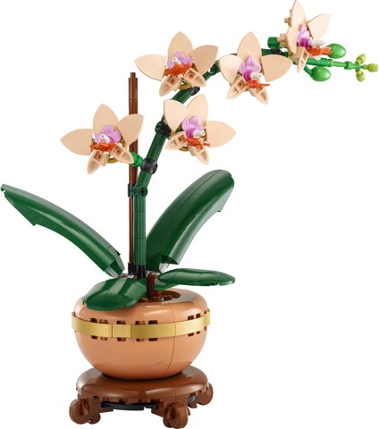 LEGO Botanicals 10343 Mini-Orchidea, Fiori Finti da Costruire, Botanical Collection per Adulti, Idea Regalo per Donna o Uomo