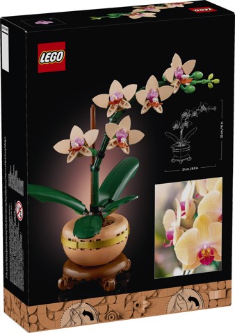 LEGO Botanicals 10343 Mini-Orchidea, Fiori Finti da Costruire, Botanical Collection per Adulti, Idea Regalo per Donna o Uomo