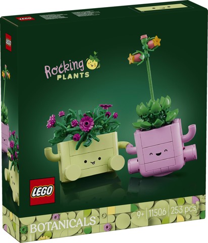 LEGO Botanicals 11506 Piante Dondolanti, Set con 2 Piante Finte e 2 Vasi