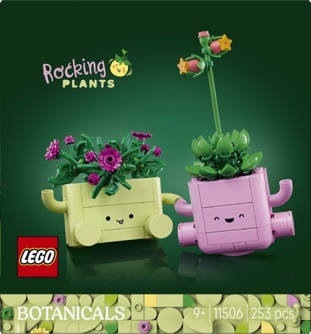 LEGO Botanicals 11506 Piante Dondolanti, Set con 2 Piante Finte e 2 Vasi
