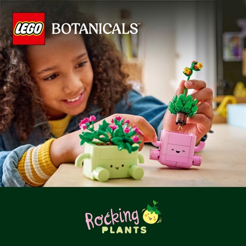 LEGO Botanicals 11506 Piante Dondolanti, Set con 2 Piante Finte e 2 Vasi