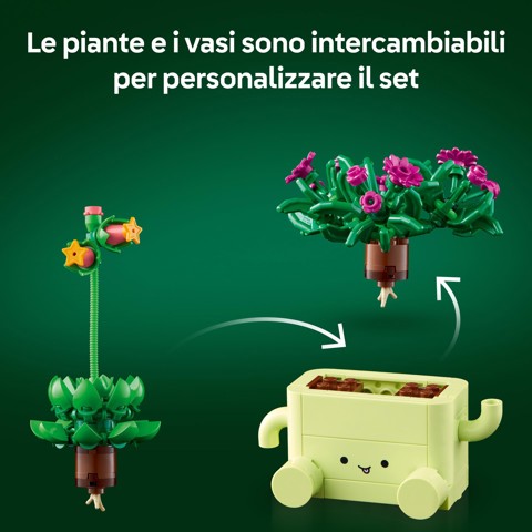 LEGO Botanicals 11506 Piante Dondolanti, Set con 2 Piante Finte e 2 Vasi