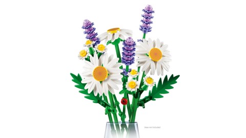 LEGO Botanicals 11508 Margherite, Bouquet di Fiori Artificiali con Margherite Finte, Lavanda, Regalo di Compleanno Bambine 9+