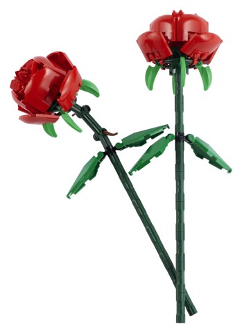 LEGO Botanicals 40460 Rose, Fiori Finti Compatibile con Bouquet di Fiori Artificiali, Regalo Donna, Uomo, Bambine e Bambini 8+