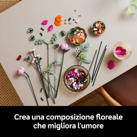 LEGO Botanicals Bouquet di fiori rosa