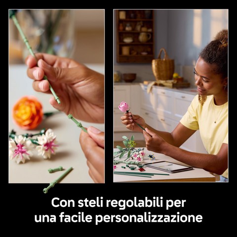 LEGO Botanicals Bouquet di fiori rosa