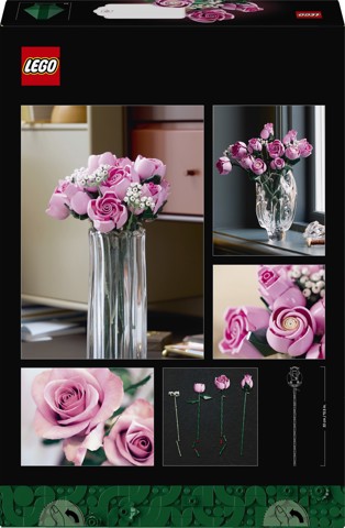 LEGO Botanicals Bouquet di rose rosa
