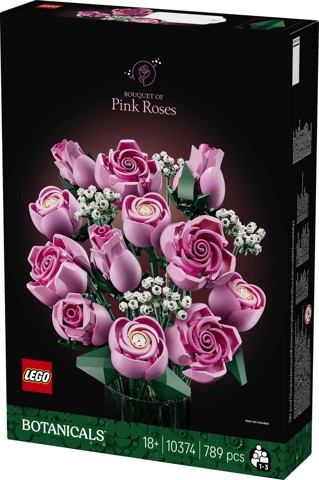 LEGO Botanicals Bouquet di rose rosa