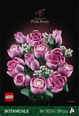 LEGO Botanicals Bouquet di rose rosa