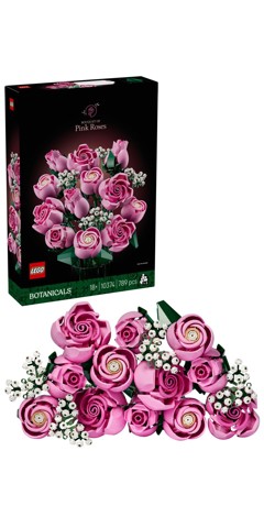 LEGO Botanicals Bouquet di rose rosa