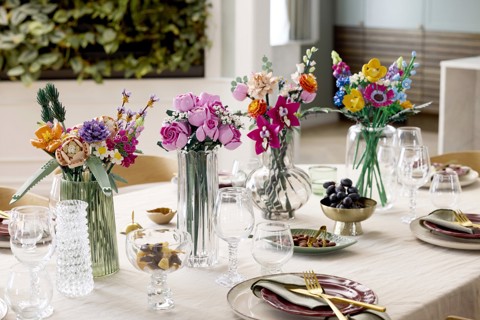 LEGO Botanicals Bouquet di rose rosa