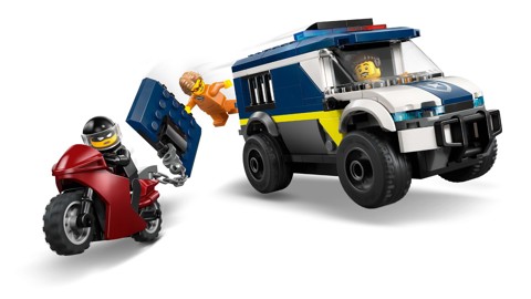 LEGO City 60479 Cellulare della Polizia Giocattolo, con Camion e Moto