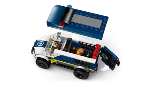 LEGO City 60479 Cellulare della Polizia Giocattolo, con Camion, Moto, 3 Minifigure e Porta Rimovibile, Regalo per Bambini 6+