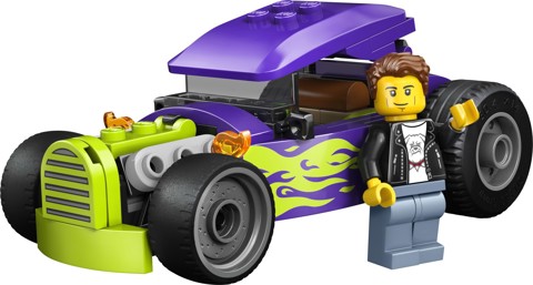 LEGO City 60485 Bolide, Macchina Giocattolo con Minifigure