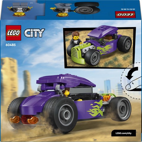 LEGO City 60485 Bolide, Macchina Giocattolo con Minifigure