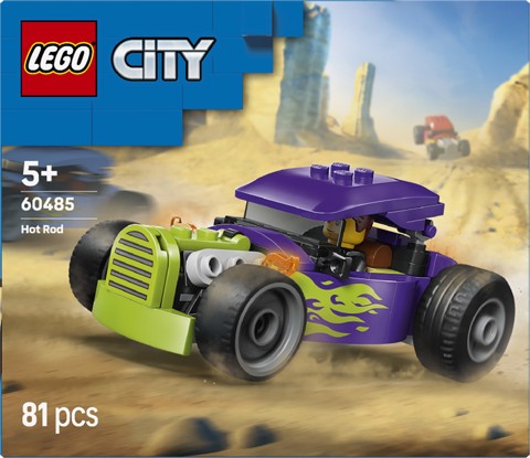 LEGO City 60485 Bolide, Macchina Giocattolo con Minifigure