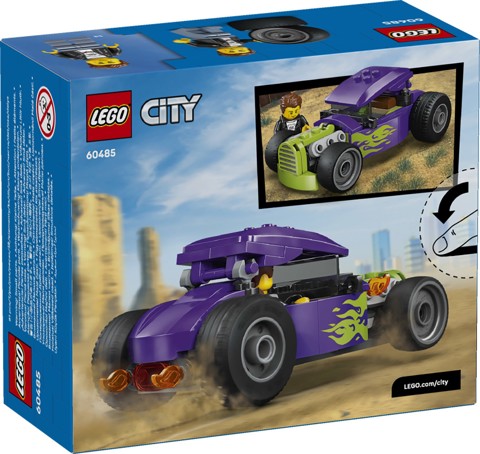 LEGO City 60485 Bolide, Macchina Giocattolo con Minifigure