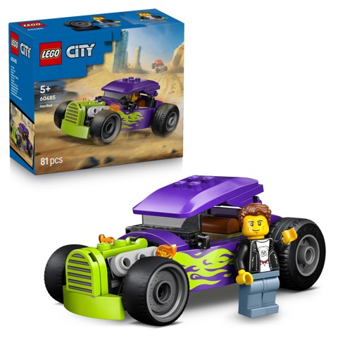 LEGO City 60485 Bolide, Macchina Giocattolo con Minifigure