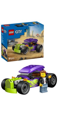 LEGO City 60485 Bolide, Macchina Giocattolo con Minifigure