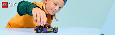LEGO City 60485 Bolide, Macchina Giocattolo con Minifigure