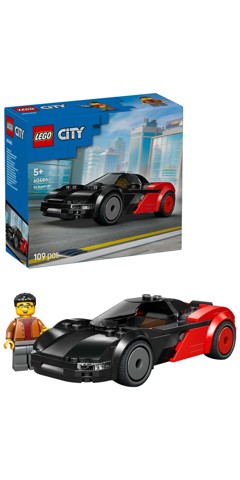 LEGO City 60486 Supercar EV, Macchina Giocattolo con Minifigure