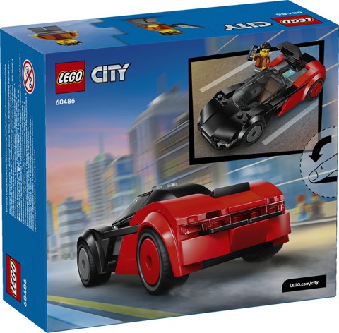 LEGO City 60486 Supercar EV, Macchina Giocattolo con Minifigure, Set per lo Sviluppo della Motricità Fine, Regalo Bambini 5+