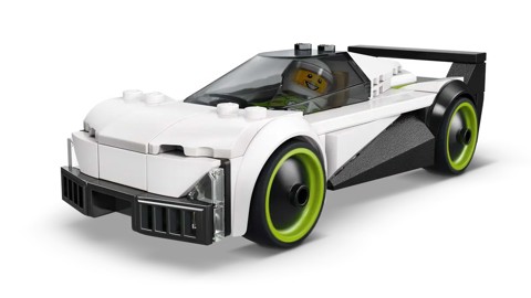 LEGO City 60489 Jet Contro Auto Sportiva Giocattolo, Aereo, Macchina e 2 Minifigure di Piloti