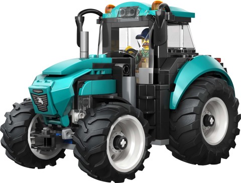 LEGO City 60498 Trattore Giocattolo, Veicolo Agricolo da Costruire con Minifigure del Contadino