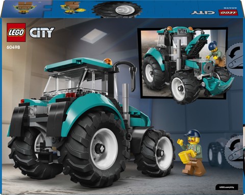 LEGO City 60498 Trattore Giocattolo, Veicolo Agricolo da Costruire con Minifigure del Contadino