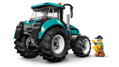 LEGO City 60498 Trattore Giocattolo, Veicolo Agricolo da Costruire con Minifigure del Contadino