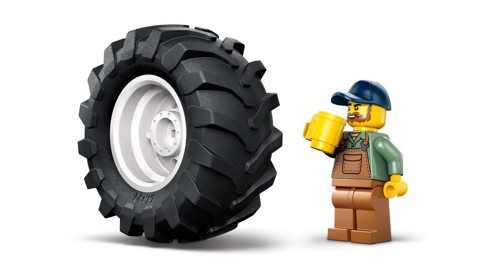 LEGO City 60498 Trattore Giocattolo, Veicolo Agricolo da Costruire con Minifigure del Contadino