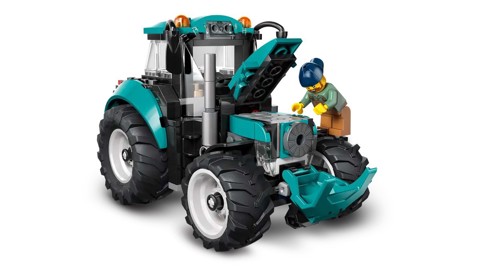 LEGO City 60498 Trattore Giocattolo, Veicolo Agricolo da Costruire con Minifigure del Contadino