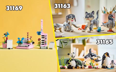 LEGO Creator 3 in 1 31162 Adorabile Coniglio Giocattolo, Si Trasforma in Lama o in Foca, Regalo per Bambini e Bambine 8+ Anni