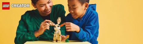 LEGO Creator 3 in 1 31162 Adorabile Coniglio Giocattolo, Si Trasforma in Lama o in Foca, Regalo per Bambini e Bambine 8+ Anni