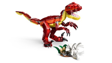 LEGO Creator 31379 3in1 Feroce Dinosauro Giocattolo, Velociraptor, Stegosauro o Pterosauro