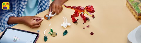 LEGO Creator 31379 3in1 Feroce Dinosauro Giocattolo, Velociraptor, Stegosauro o Pterosauro, Regalo per Bambini e Bambine 8+