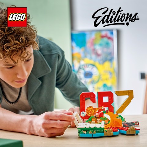 LEGO Editions 43012 Cristiano Ronaldo – Highlights Calcistici, Giocattolo 3D da Esposizione con Minifigure, Regalo 10+ Anni